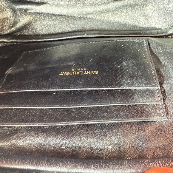 Yves Saint Laurent Black Croc-Embossed Crossbody Camera Bag Mini - Picture 9 of 10